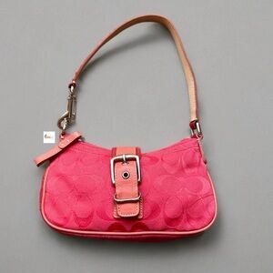Coach Y2K Coral Red Demi Buckle Mini Shoulder Bag 6362 China